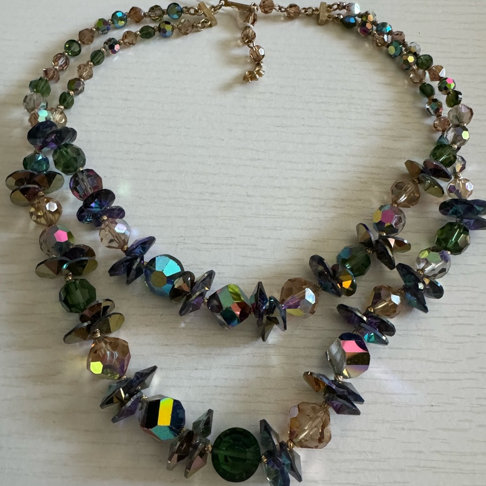 Vendome Stunning Vintage AB Necklace